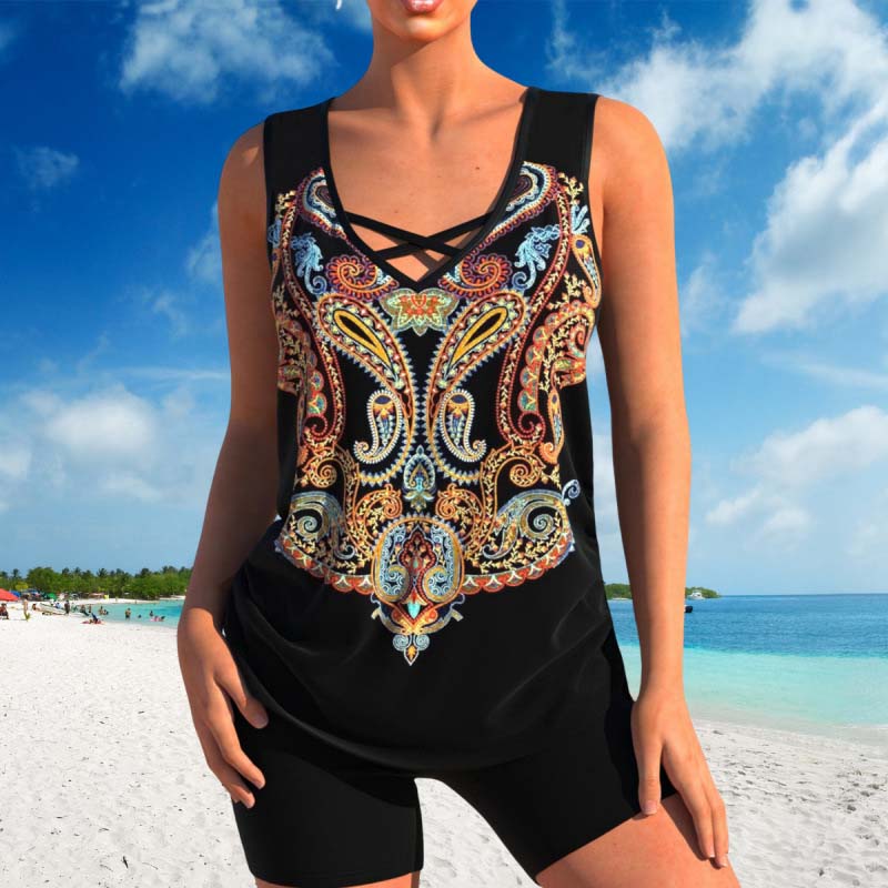 Beachwear Athletic Two-Piece Bathing Suit for Women-2