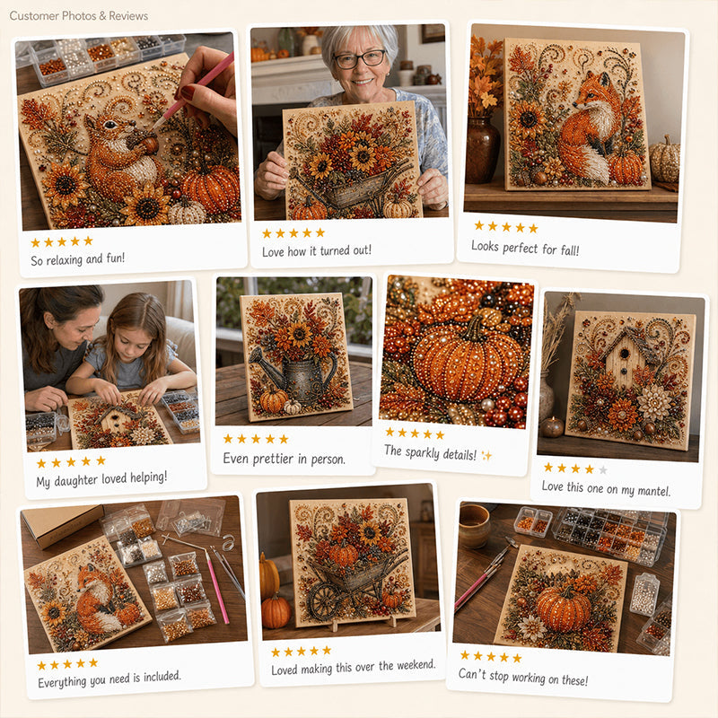 Autumn 3D Pearl Painting Kit-1