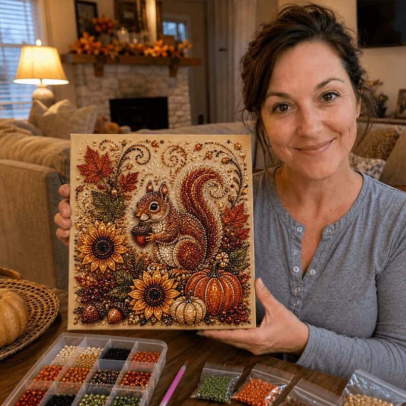 Autumn 3D Pearl Painting Kit-12