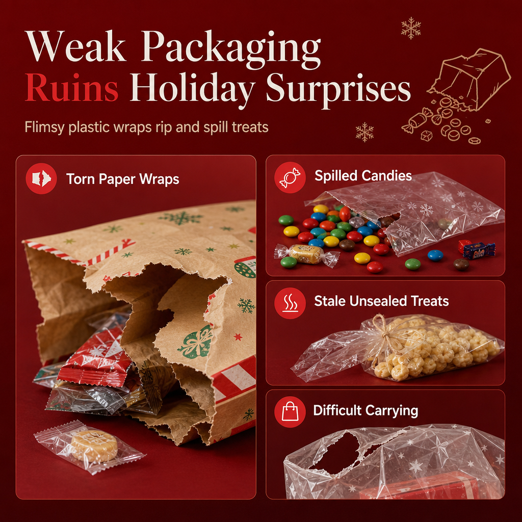 Christmas Self Sealing Gift Bags -1
