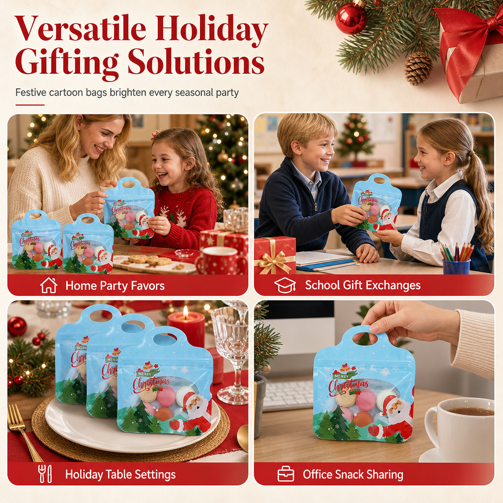 Christmas Self Sealing Gift Bags -5