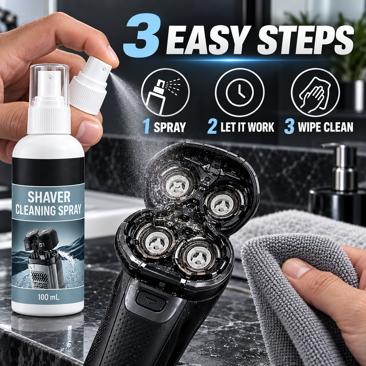 🪒 Shaver Cleaner & Lubricant Spray | 100ml