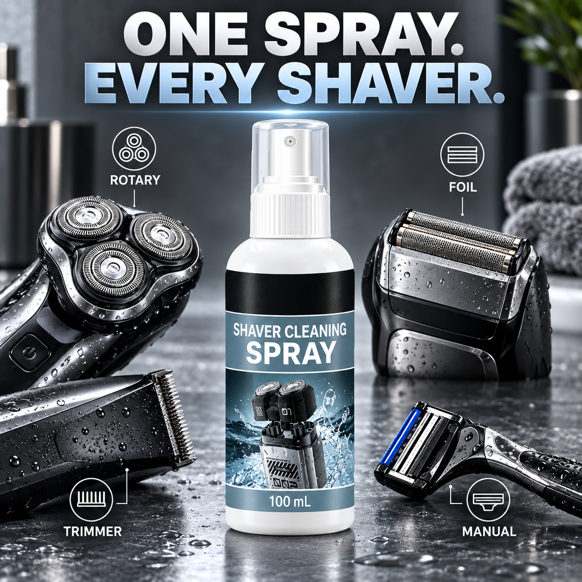 🪒 Shaver Cleaner & Lubricant Spray | 100ml