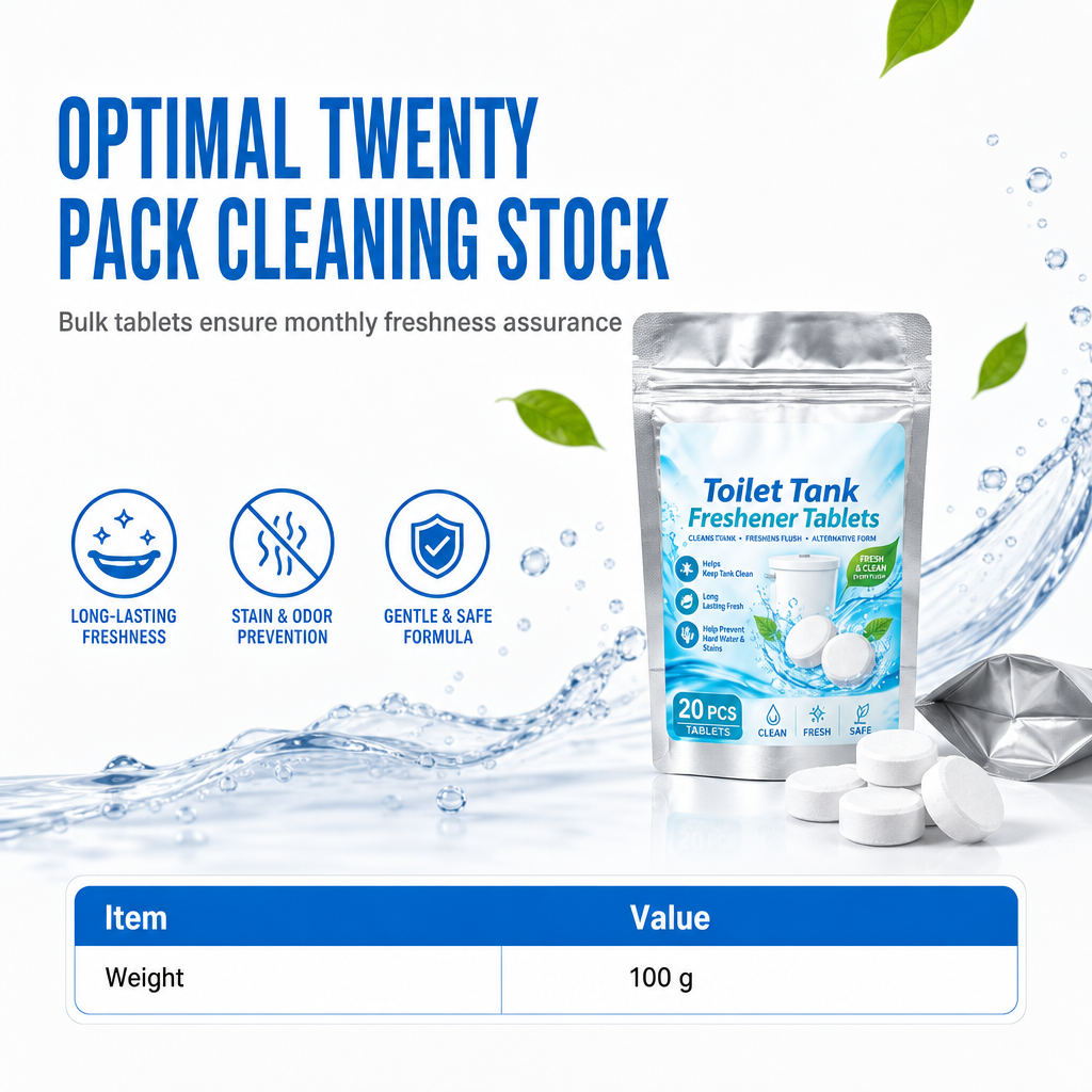 🥳2026 HOT SALE🚽✨ Toilet Tank Freshener Tablets – effervescent action fights odor, slow release cleans constantly. Gentle on plumbing! 🧼✅