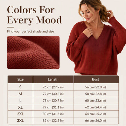 🔥 New Arrival ✨ Women's Mid-Length Knit Sweater – Soft Comfort & Flattering Silhouette 🤍