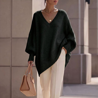 🔥 New Arrival ✨ Women's Mid-Length Knit Sweater – Soft Comfort & Flattering Silhouette 🤍