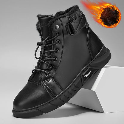 👞Genuine Leather, Rugged Combat Style🥾 Men's Genuine Leather Combat Boots – Durable & Tough ✨