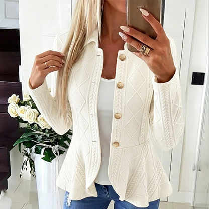 🔥 Today’s Special Offer – Elegant gathered peplum blazer for women ✨ feminine silhouette, peplum cut, elegant