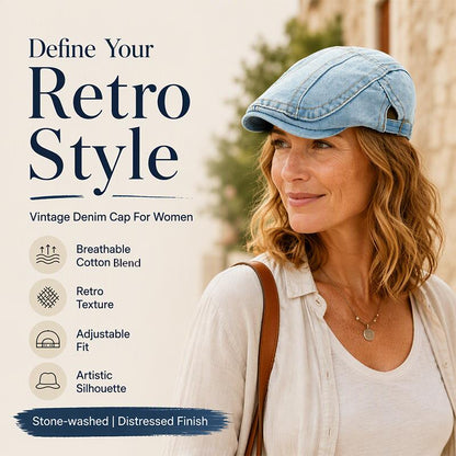 🧢Unisex Fit, Lightweight Comfort🎩 Unisex Vintage Beret Flat Cap – Lightweight Design | Perfect for Daily, Commute & Travel, Comfortable & Non-Pressing ✨