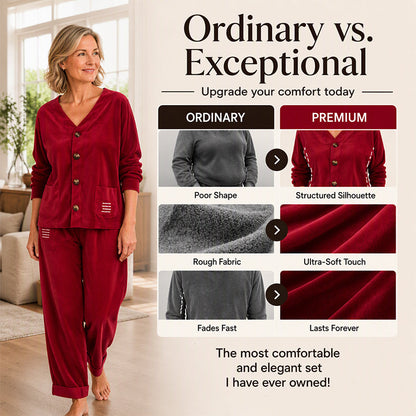 🤎 Textured Corduroy, Effortless Matching Style | Women's 2-Piece Set