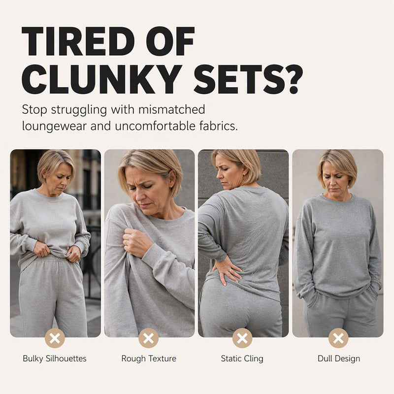 🖤🖤 ✨ Polished Two-Piece Style | Women’s Color-Block Knit Set