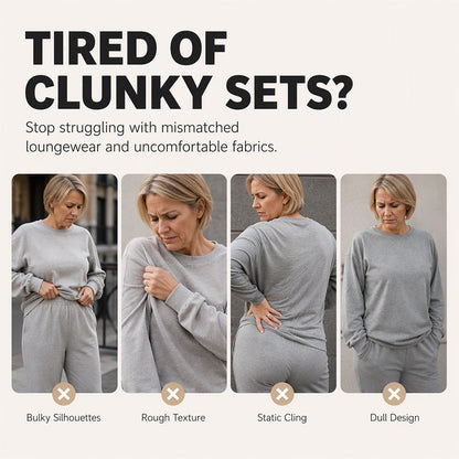 🖤🖤 ✨ Polished Two-Piece Style | Women’s Color-Block Knit Set