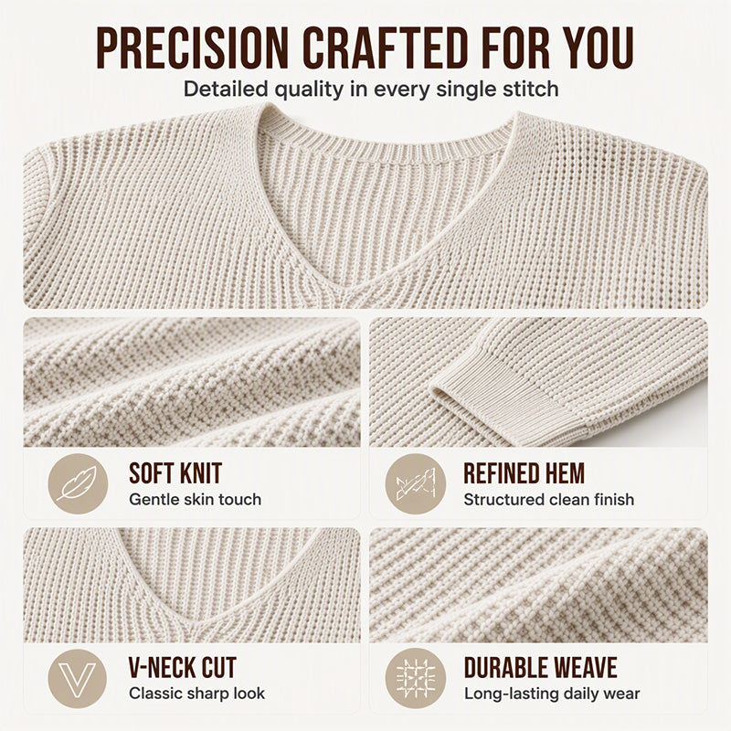 ✨Men's Casual Scoop Neck Knit Top – Soft, Breathable, Relaxed Everyday Style