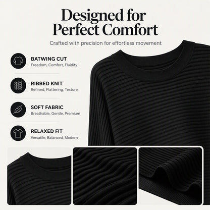 👚Women's Oversized Ribbed Knit Sweater