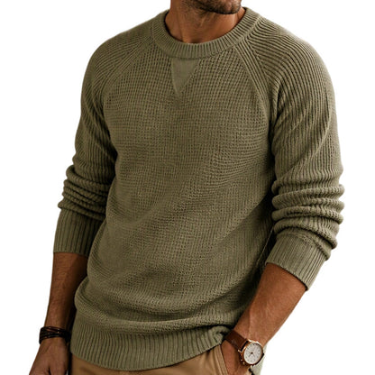 👕Classic Crewneck, Versatile & Comfortable🧶 Men's Classic Crewneck Knit Top – Soft & Skin-Friendly, Everyday Essential ✨