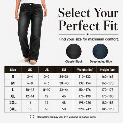🌸💖Women's High-Rise Wide-Leg Stretch Jeans