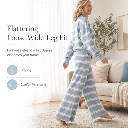 🎨Two-Piece Versatile, Multiple Colors🧶 Women's Knit Lounge Set – Effortless Matching & Color Options | Easy Everyday Style ✨