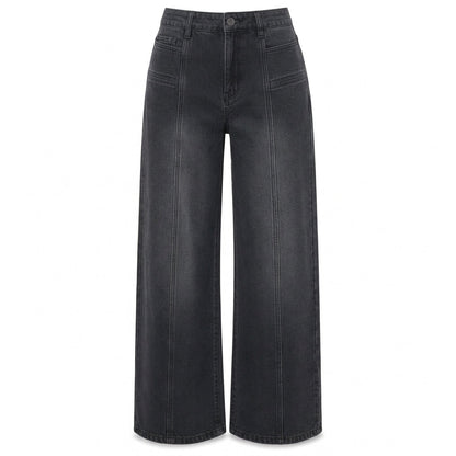 Women's High Waisted Wide Leg Denim Pants