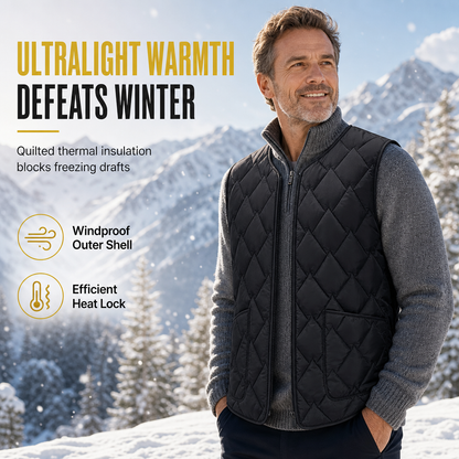 🖤🖤 Men's Winter Loose Fit Vest High Street Fashion Minimalist Sleeveless