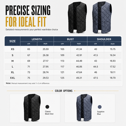 🖤🖤 Men's Winter Loose Fit Vest High Street Fashion Minimalist Sleeveless