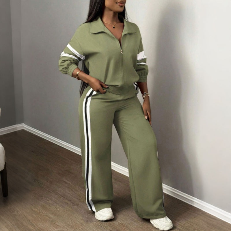 🌸💖Women's Casual Sweatshirt and Wide-Leg Pants Set