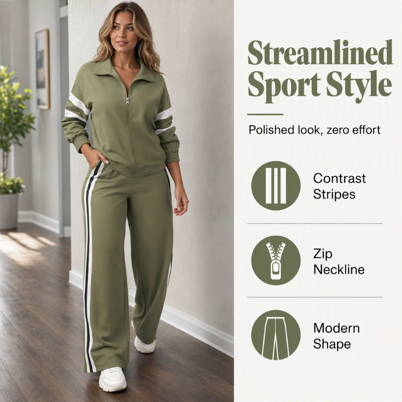 🌸💖Women's Casual Sweatshirt and Wide-Leg Pants Set