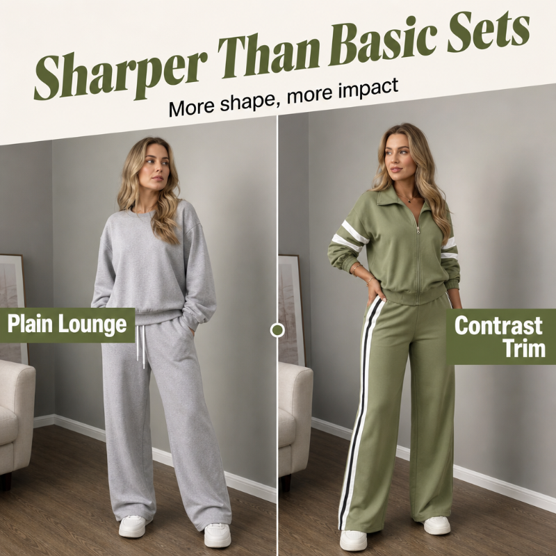 🌸💖Women's Casual Sweatshirt and Wide-Leg Pants Set