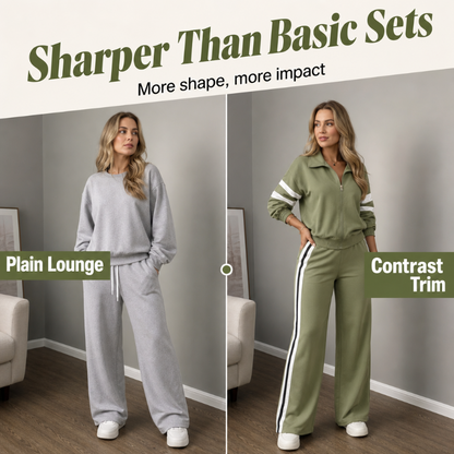 🌸💖Women's Casual Sweatshirt and Wide-Leg Pants Set