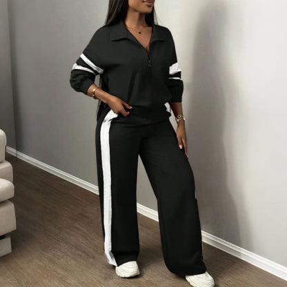 🌸💖Women's Casual Sweatshirt and Wide-Leg Pants Set