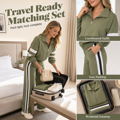 🌸💖Women's Casual Sweatshirt and Wide-Leg Pants Set