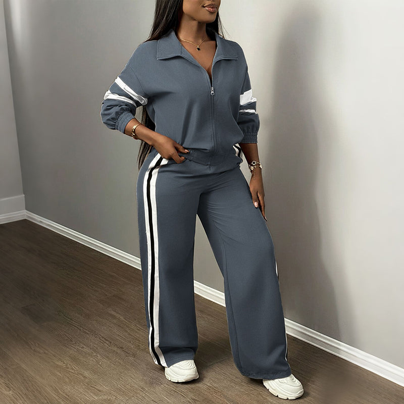 🌸💖Women's Casual Sweatshirt and Wide-Leg Pants Set