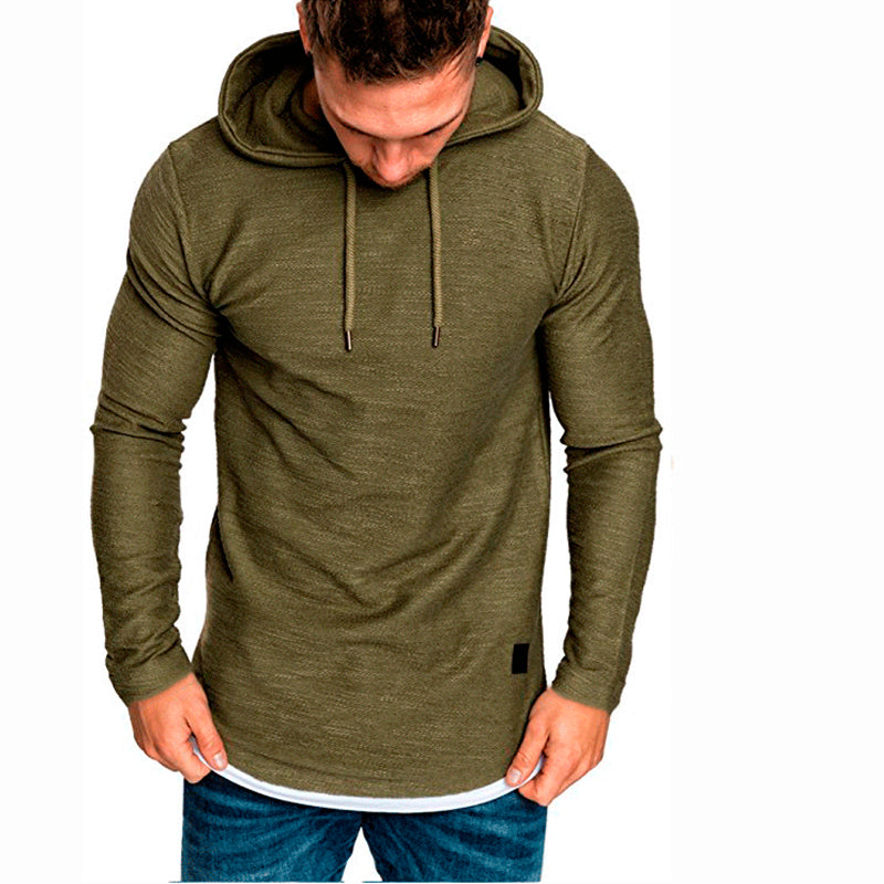 👕Modern Slim Fit, Irregular Cut🧥 Men's Modern Slim Irregular Hoodie – Dynamic Layering & Athletic Silhouette ✨