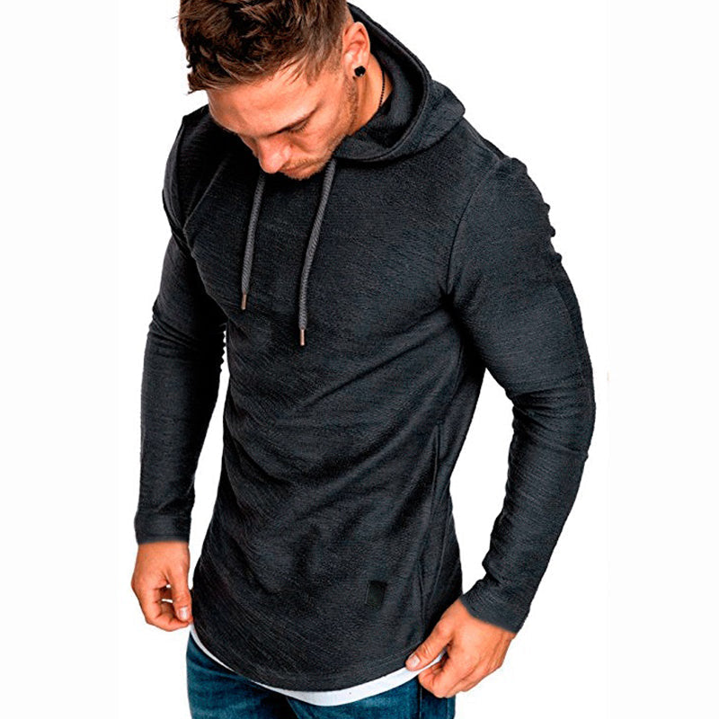 👕Modern Slim Fit, Irregular Cut🧥 Men's Modern Slim Irregular Hoodie – Dynamic Layering & Athletic Silhouette ✨