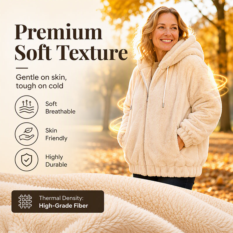 🔥🧥Women's Winter Cozy Hooded Jacket – Warm, Water-Repellent & Perfect for Layering ❄️