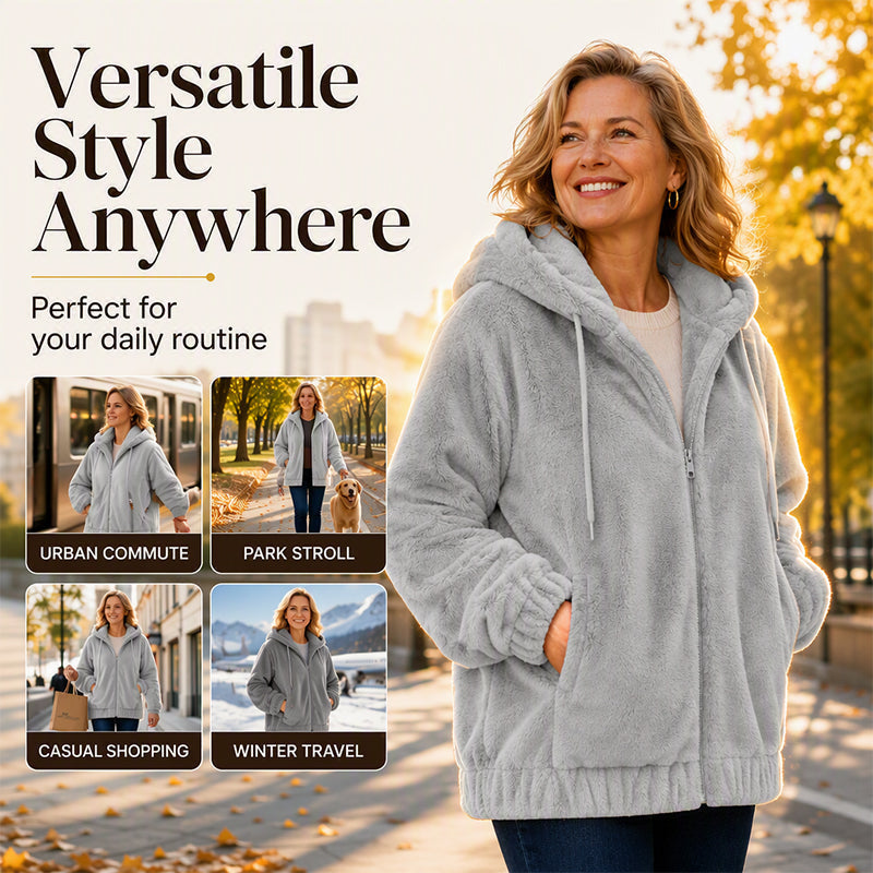 🔥🧥Women's Winter Cozy Hooded Jacket – Warm, Water-Repellent & Perfect for Layering ❄️