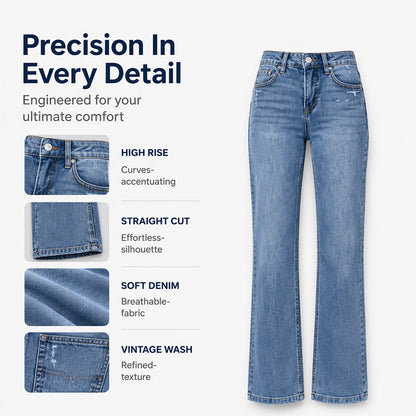 👖 Women's Casual Stretchy High-Waisted Jeans✨