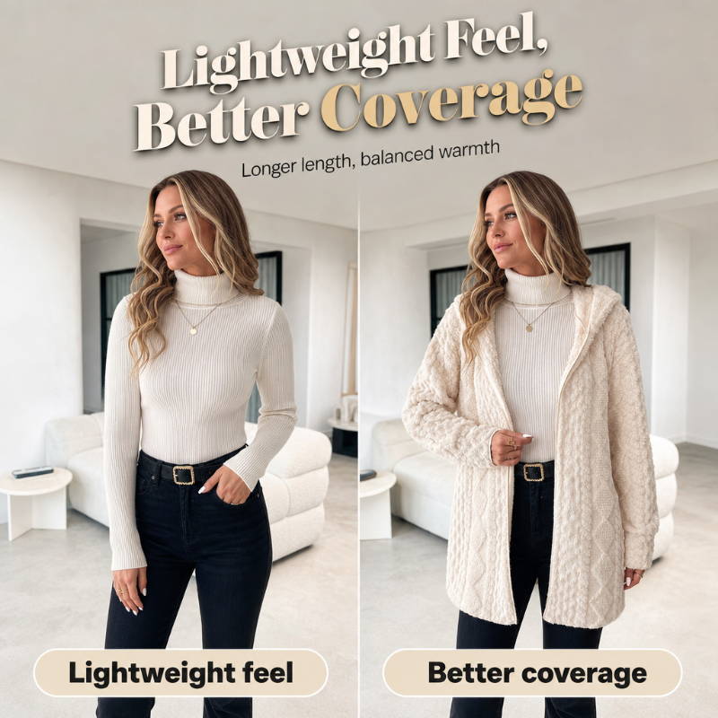 🌸💖Women’s Casual Plush Hooded Jacket