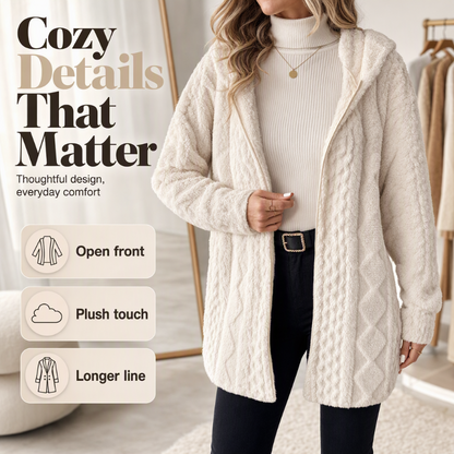 🌸💖Women’s Casual Plush Hooded Jacket