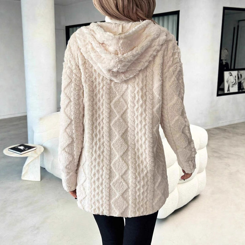 🌸💖Women’s Casual Plush Hooded Jacket