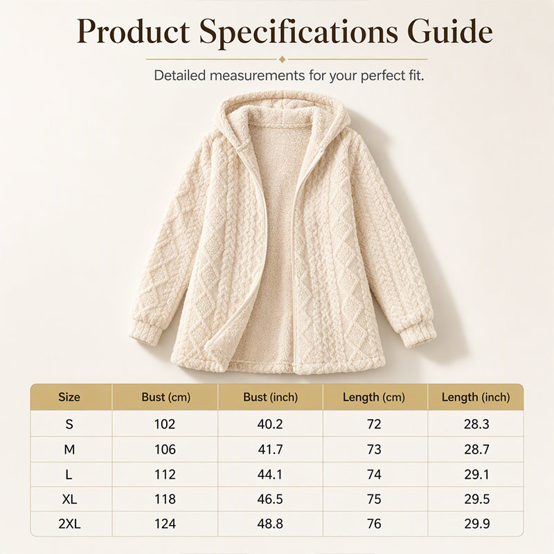 🌸💖Women’s Casual Plush Hooded Jacket