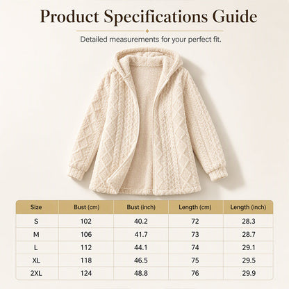 🌸💖Women’s Casual Plush Hooded Jacket