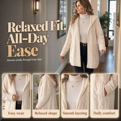 🌸💖Women’s Casual Plush Hooded Jacket
