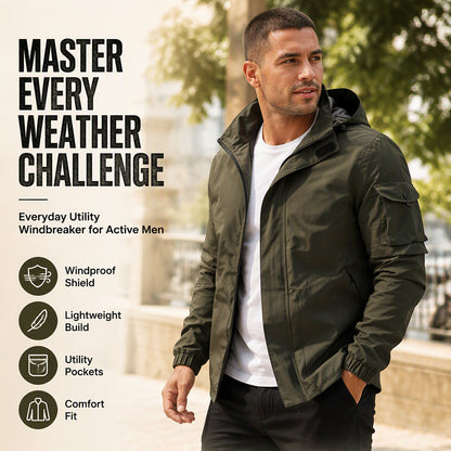 Men's Outdoor Windproof Hooded Jacket
