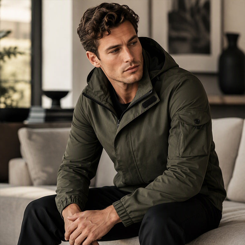 Men's Outdoor Windproof Hooded Jacket