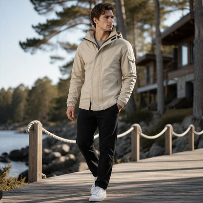 Men's Outdoor Windproof Hooded Jacket