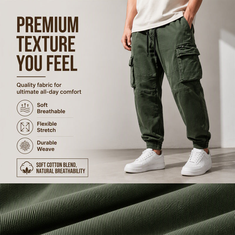 Men's Multi Pocket Jogger Cargo Pants