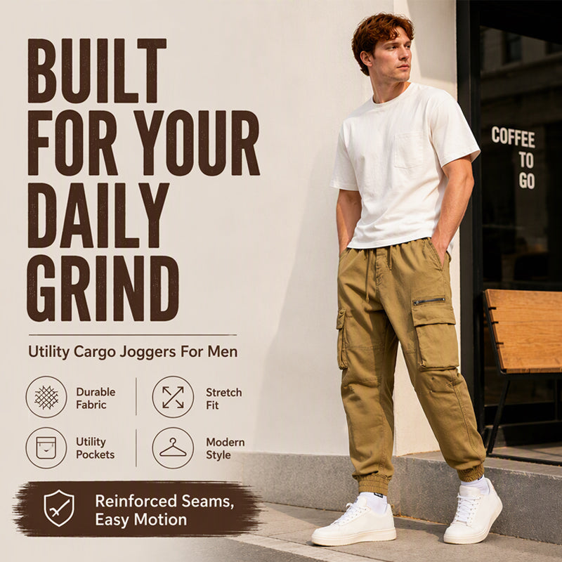 Men's Multi Pocket Jogger Cargo Pants