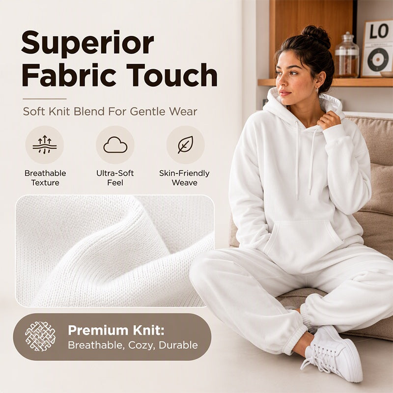 Women's Cozy Hoodie & Jogger Pants 2-Piece Set